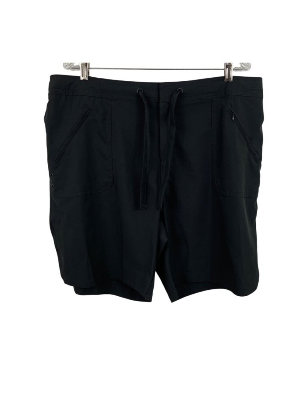 Sol Borne Womens Size XL Black Swim Shorts Pockets Drawstring Waist